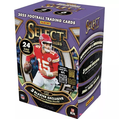 2025 Select Football Blaster Box (Red & Blue Shock)
