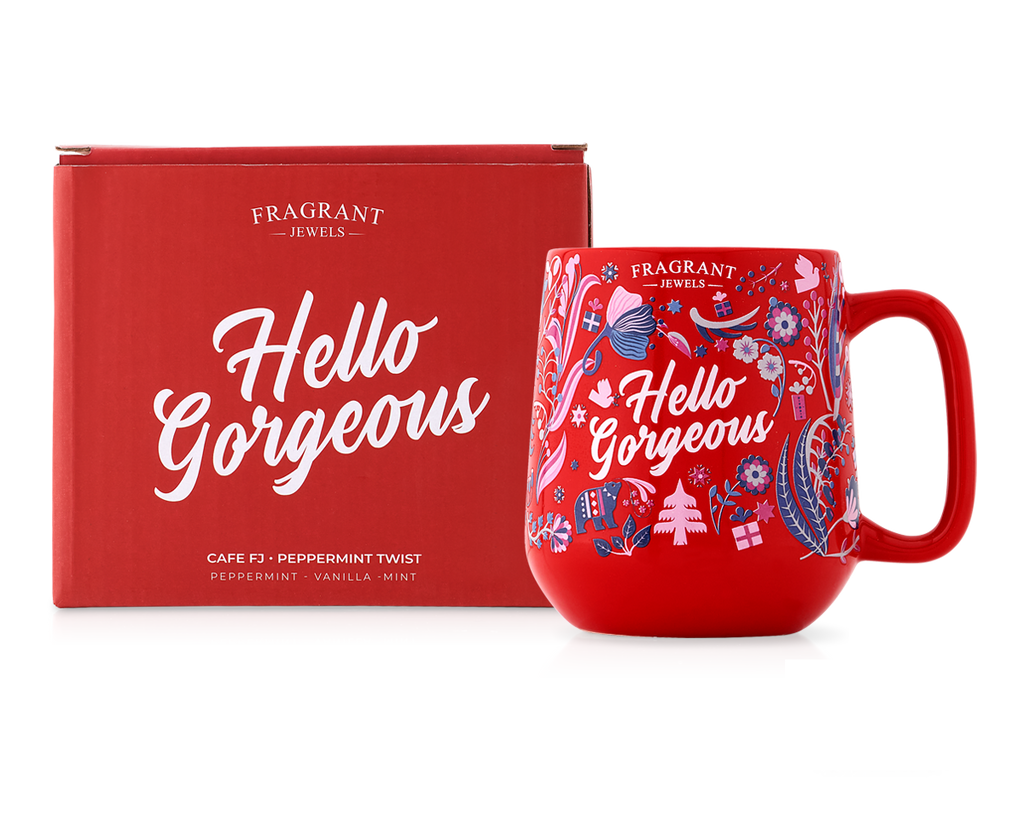 Cafe FJ: Peppermint Twist - Hello Gorgeous - Jewel Candle (Without Jewelry)